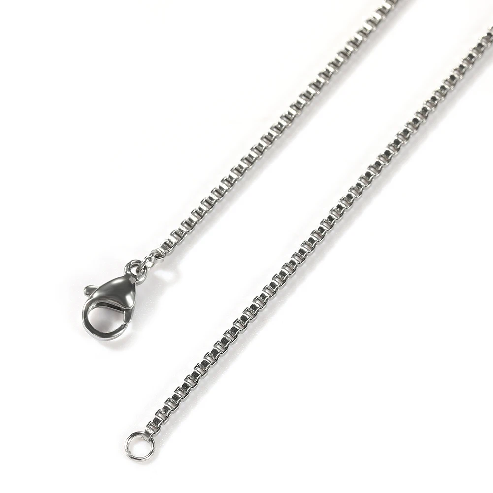 UWIN нержавеющая сталь 1 5 мм тонкая цепочка коробка 18 дюймов с небольшим размером CZ полый кулон сердце реперские кепки ювелирных изделий