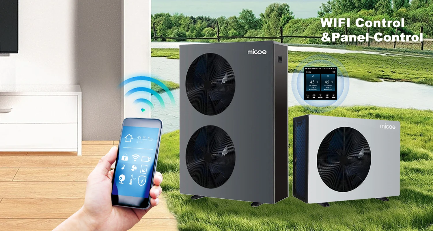 Micoe OEM A+++ R32 DC Inverter Pool Heat Pump High Efficiency for House Pool Use Commercial