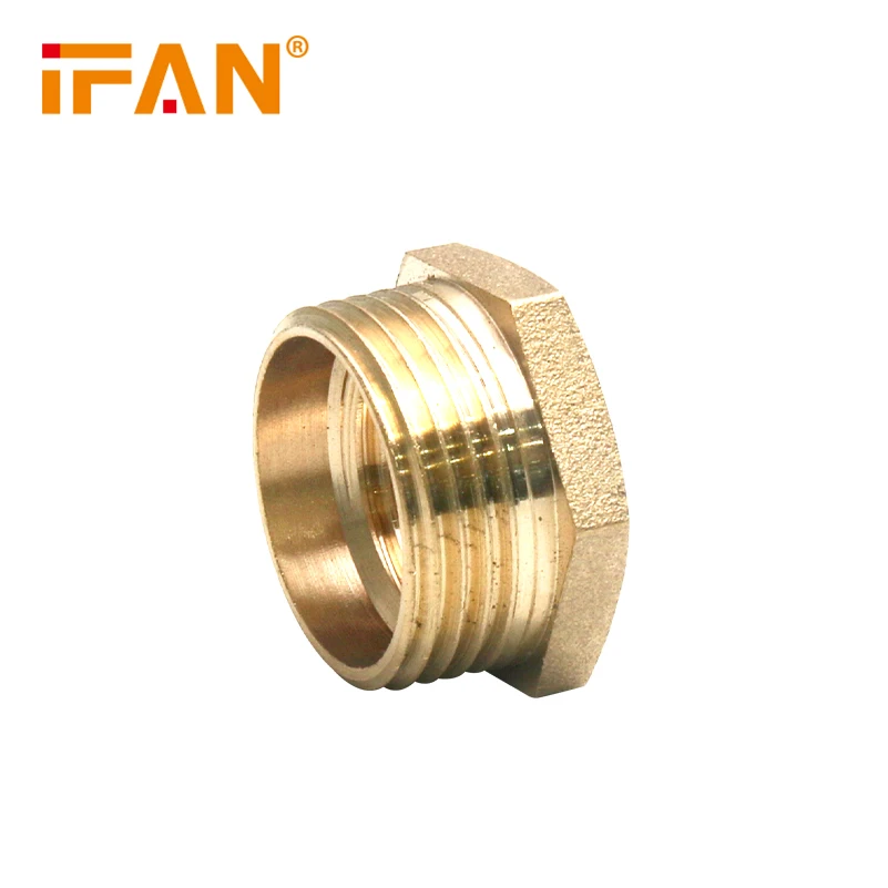 IFAN Manufacturer Plumbing Fittings Brass 1/2'-2' Brass Pipe Fitting 02 Bush Brass Fittings