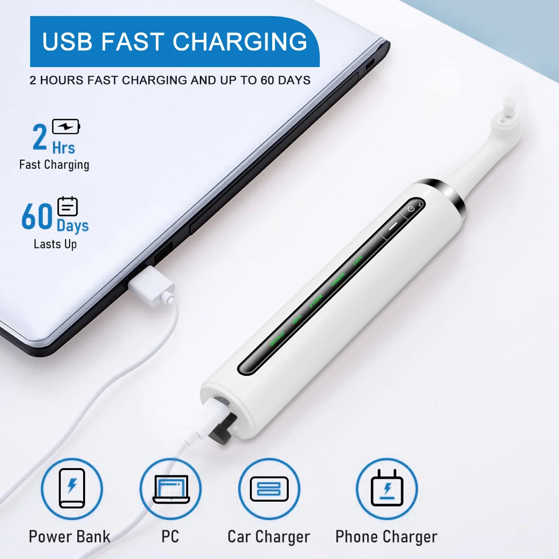 Custom Logo OEM Premium teeth whitening kit  Cleaning Multifunctional Electric Tooth Polisher Dental