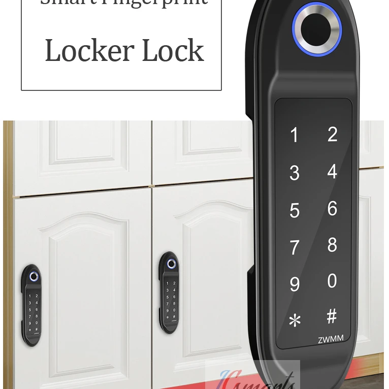 smart fingerprint locker lock suit for cabinet door
