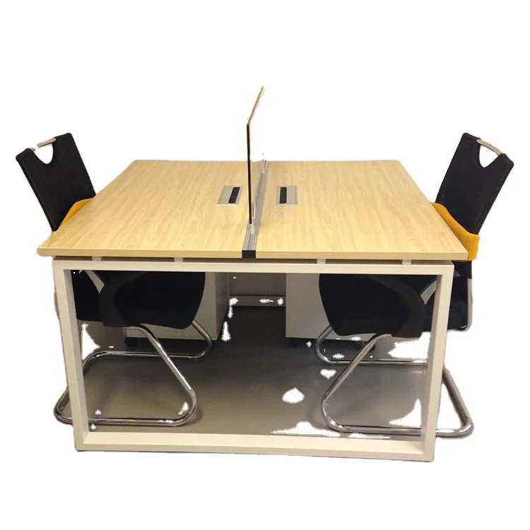China office furniture counter table design 6 people work station fancy desk