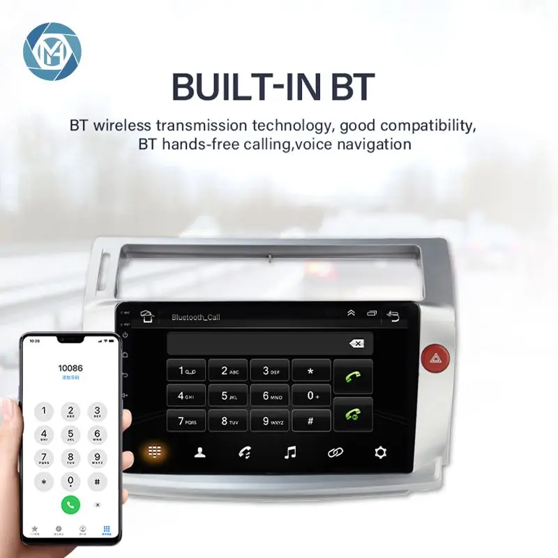 HD Screen Head Unit For Citroen C4 C-Triomphe C-Quatre 2004 - 2014 Car Radio Player Android GPS Navigation Carplay 4G Video
