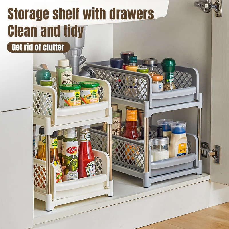 Slim space saving table home and kitchen accessories cabinet organizer and storage pantry organization Kitchen Storage Rack