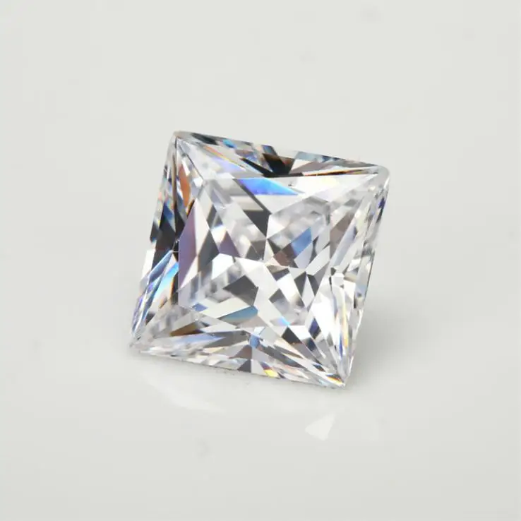 square shape moissanite princess cut moissanite 1ct on sale