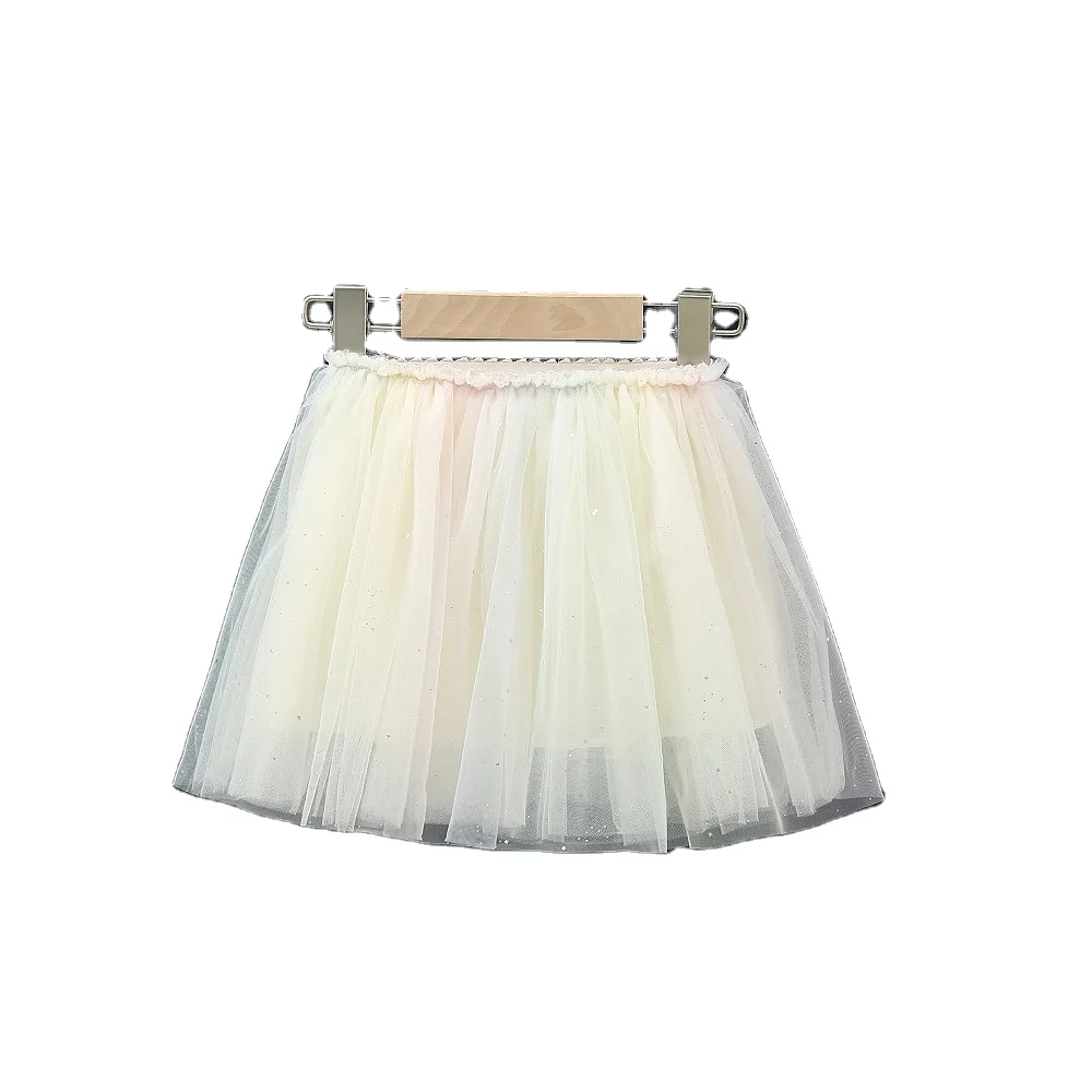 Летняя газовая юбка с блестками для девочек импортные товары, детская одежда детская юбка для девочек, юбка Детская Пышная юбка в Корейском стиле