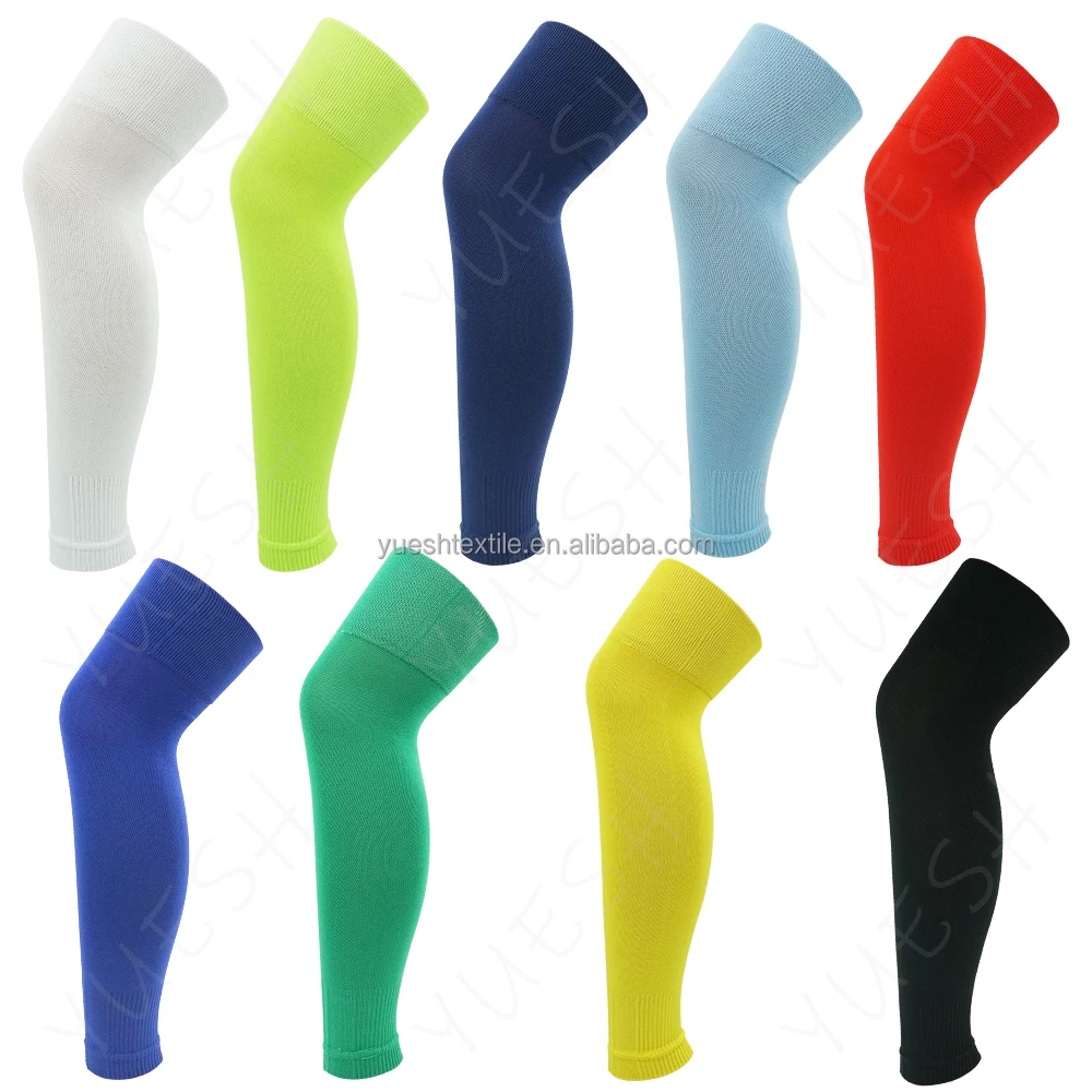 knee high football leg sleeves breathable ,soft soccer leg sleeves socks
