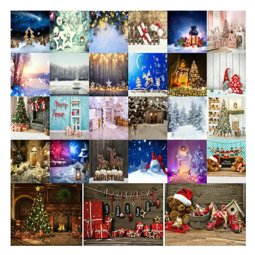 2019 Hot Sale Photography Backdrop Christmas Xmas Wood Wall Floor Background Photo Prop