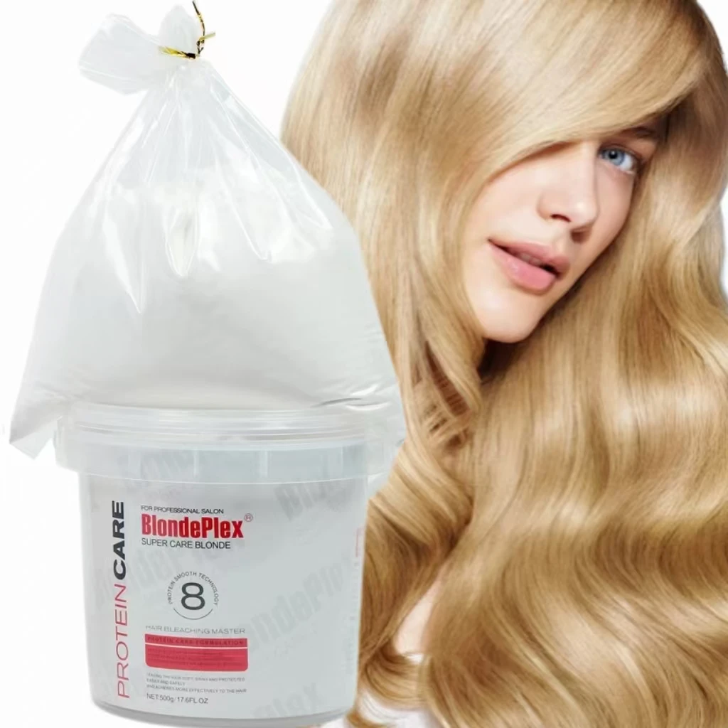 500g Free Samples Professional Ammonia Free Organic Bleach Powder for Permanent Hair Color