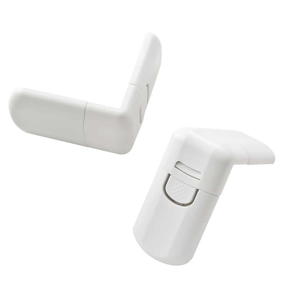 Fabe L Shape Baby Safety Cabinet LocksStrong Adhesive Plastic Baby Proofing Cabinet Kitchen System Feature Kids Furniture