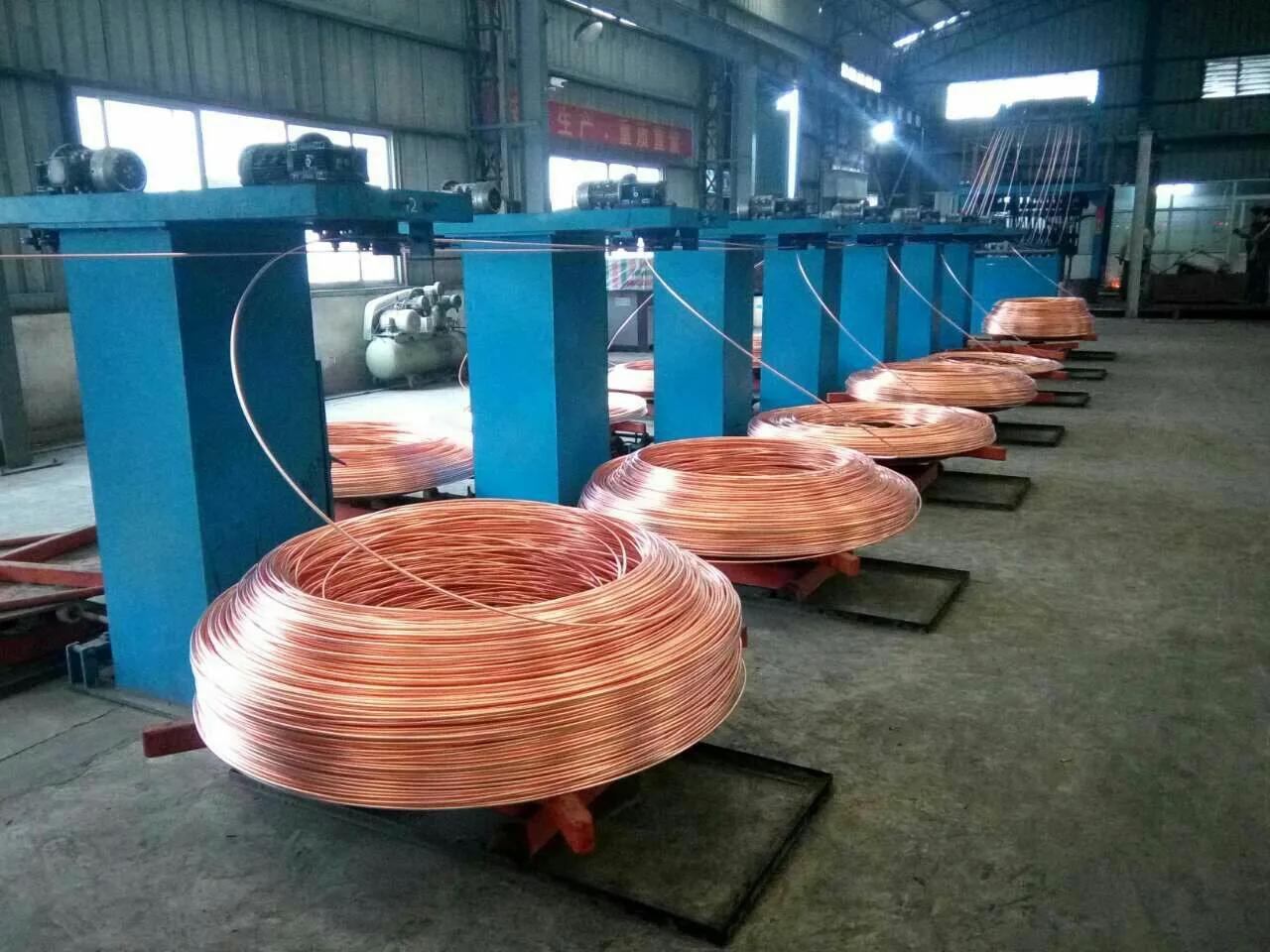 Copper coil wire rods plant supply, customized copper rod 8 mm seller