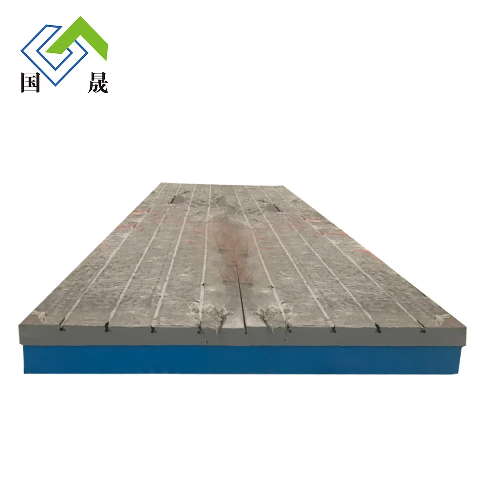 Assembly of cast iron surface plate test platform grinding plate