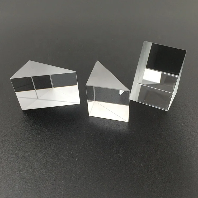 Factory Custom BK7 Optical Glass Prisms Photography Equilateral Triangular Prism