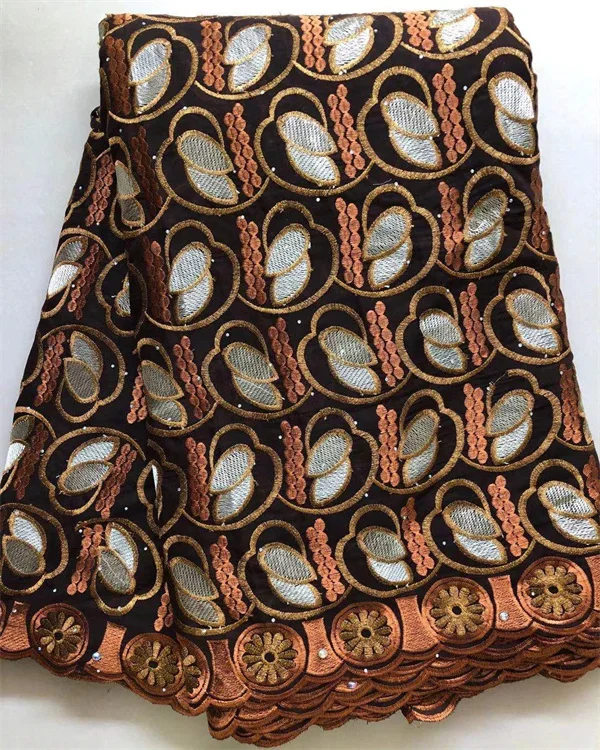 Nigeria Guipure Fabric Cotton Soft Guipure Stones Bazin Riche  Laces Material Women African French Lace Fabric