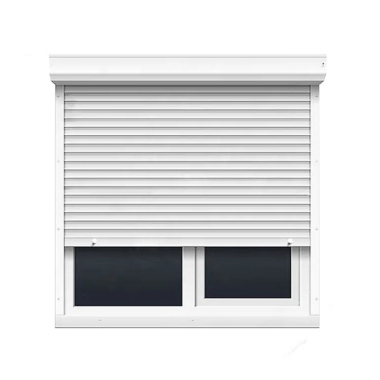 High Quality Pure White Aluminium Hurricane Roller Shutter 6063 Aluminio Security Material Aluminum Alloy Window Roller Shutter