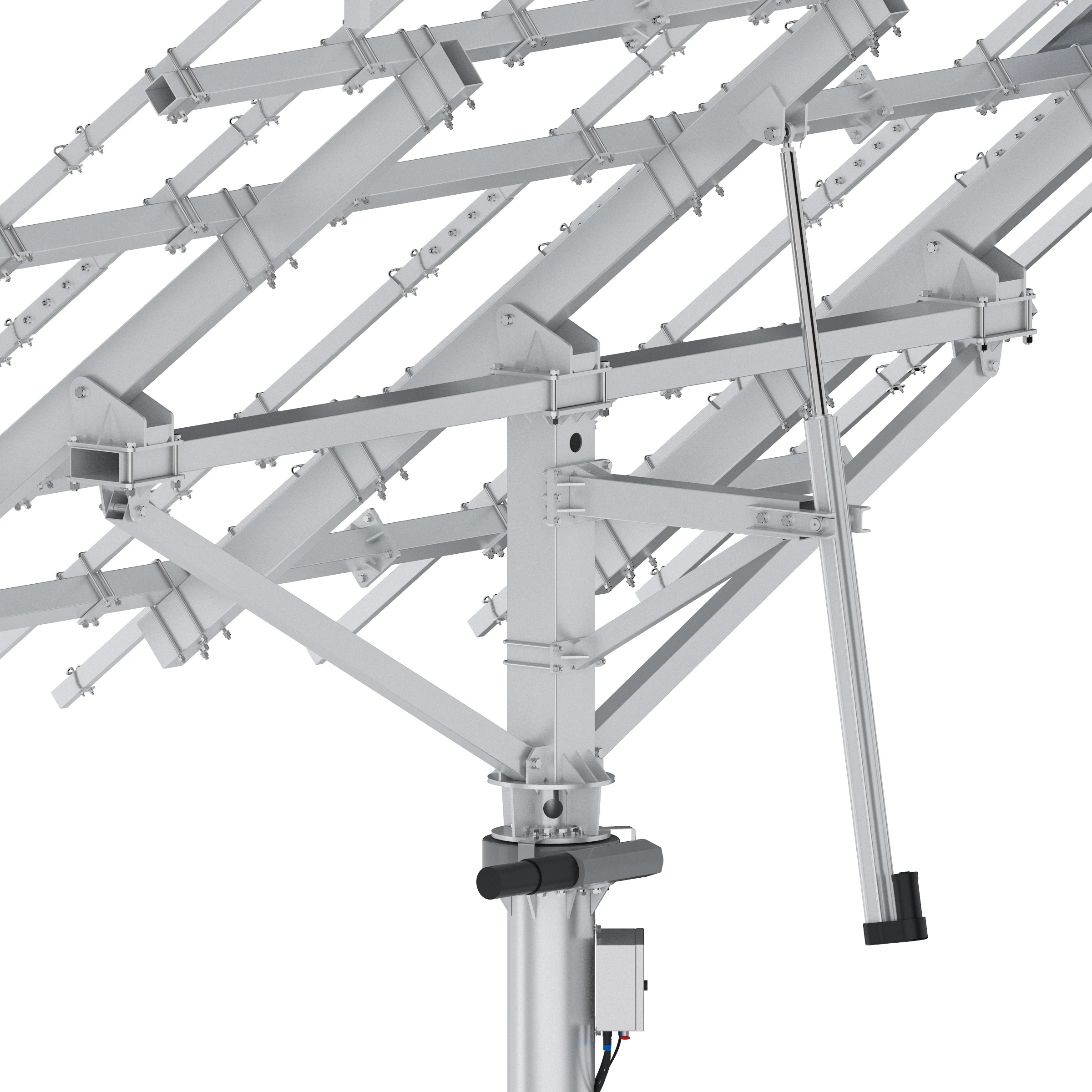 Huayue solar tracker-8KW HYS-15PV-78-LSD Reasonable design controller solar tracker dual axis slewing drive solar t