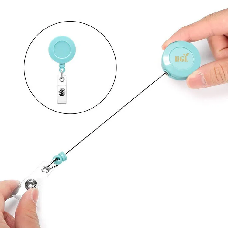 in stock colorful Name Doctor Nurse Plastic Lanyards Retractable Clip ID Badge Pull Reel Holders