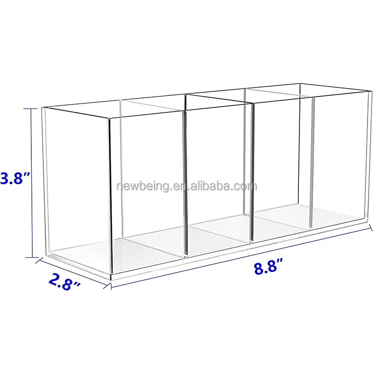 Acrylic Storage Box Office Use Organizers Holder Four-Style Compartment Storage Box