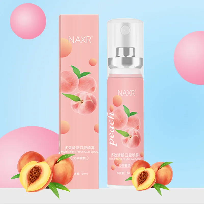 New natural herbal care lasting fragrance convenient to carry improve oral odor fruit flavor breath freshener spray