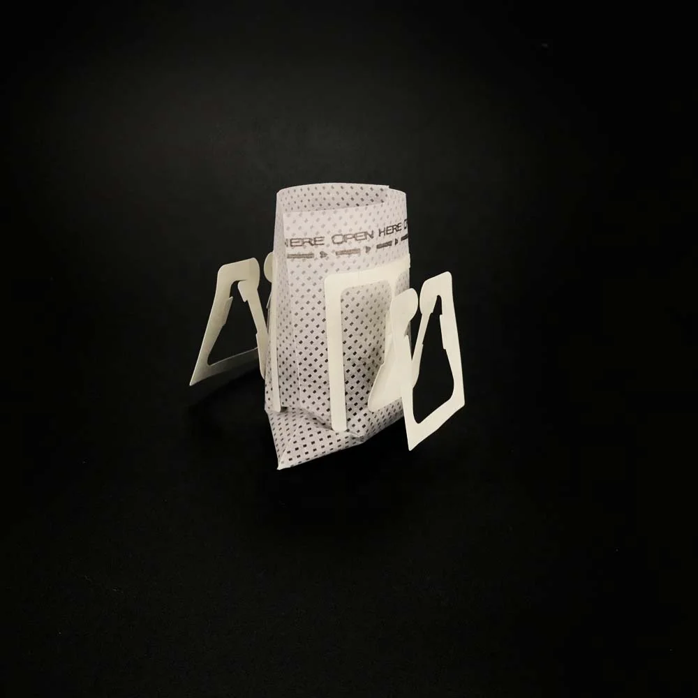 90*74mm factory price stock available japanese material food grade hanging ear drip coffee non woven filter bags