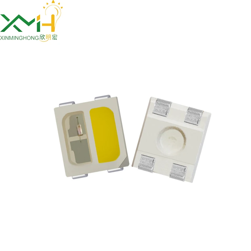 3527 двойные чипы 2 в 1 Двойные Цвета 6-8LM зеленый + белый PLCC4 3528 диод 0 06 Вт двухцветный СВЕТОДИОД SMD