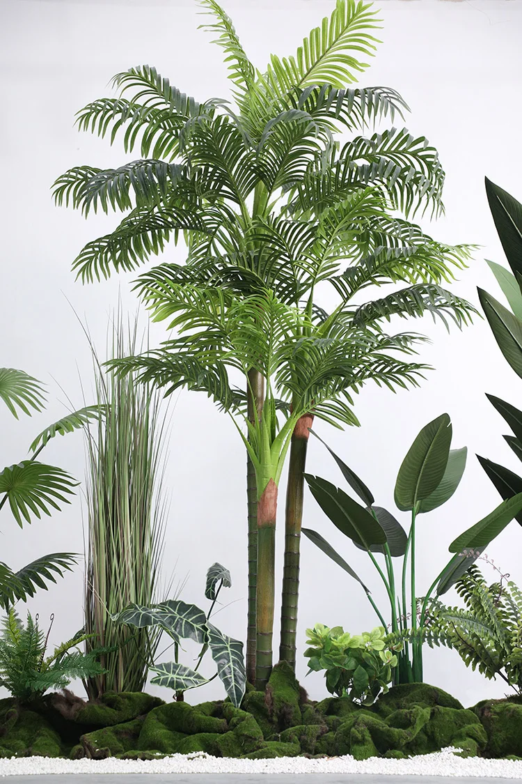 garden sets Sansevieria&California Palmetto set  home decor  indoor Decoration art sets   Artificial Plant
