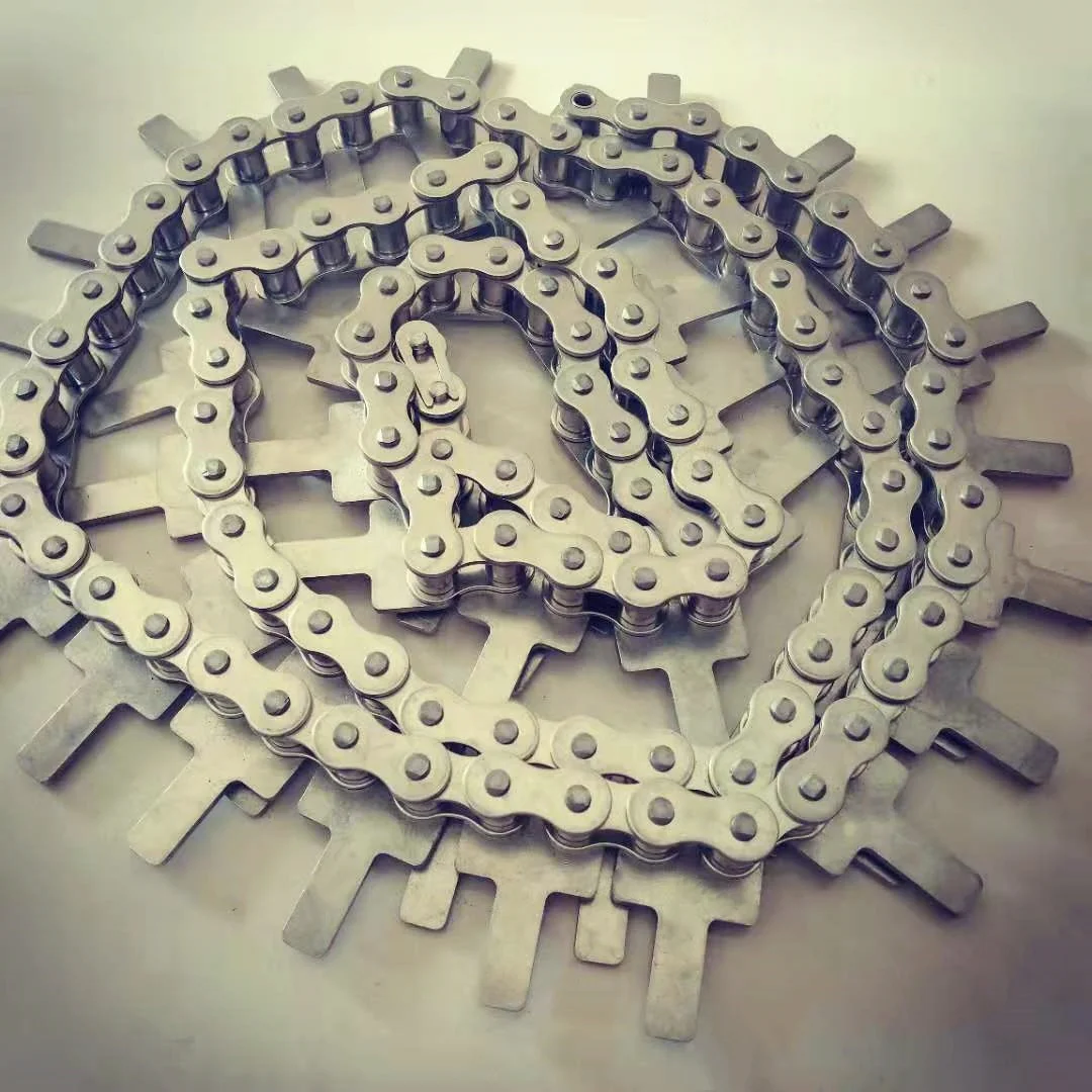 12B цепь с индивидуальным креплением, короткошаговая конвейерная роликовая цепь для пищевой конвейерной системы