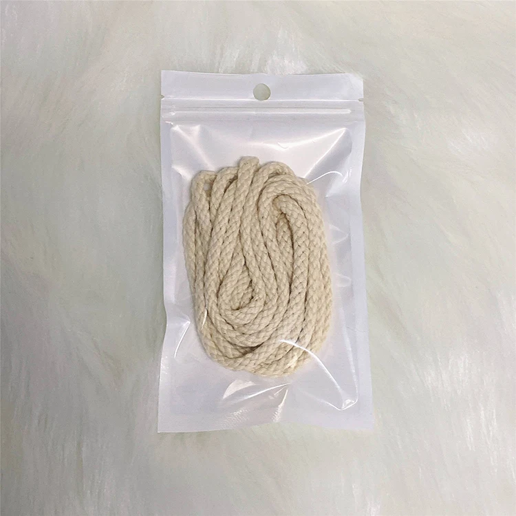 6mm 7mm thick cotton cord braided rope shoelaces shoe laces for sneakers rope laces drawcord