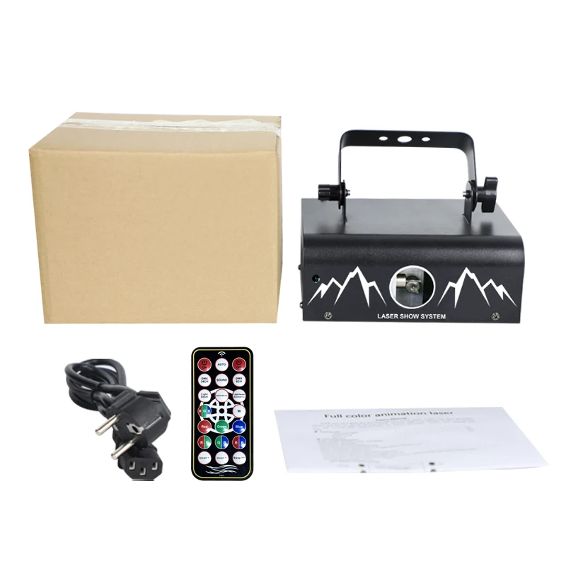 1000 MW Full Color 3D Animation Laser Lights with DMX-512 & Sound Activated - Perfect For Bars Clubs DJs & Stage Lighting