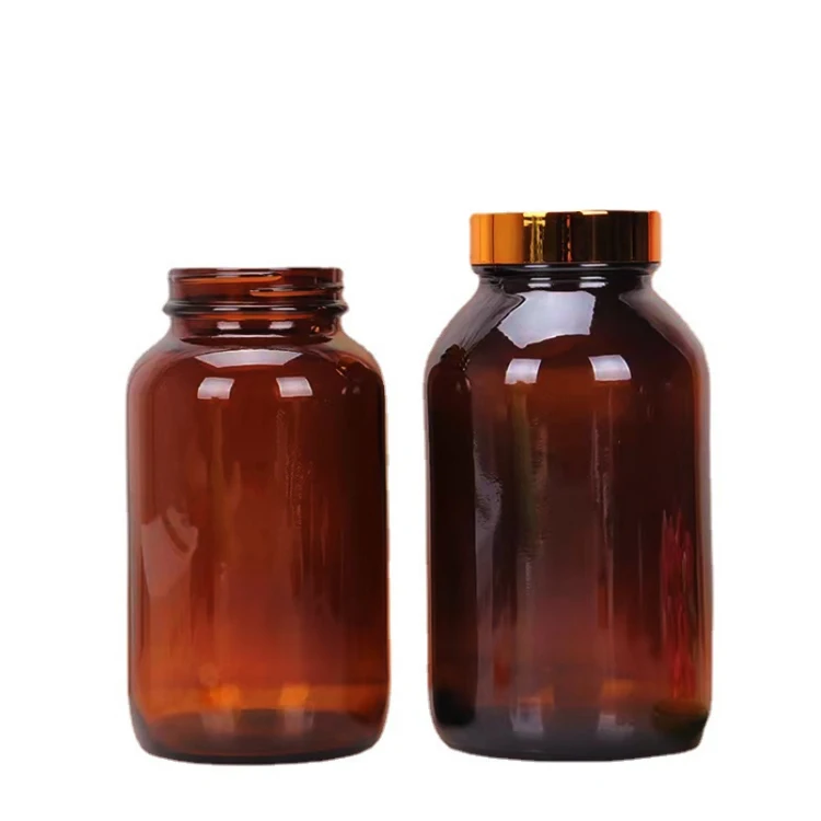 120ml 150ml 200ml 250ml 300ml  Tablet Capsule Amber Glass Medical Vitamin Pill Bottle