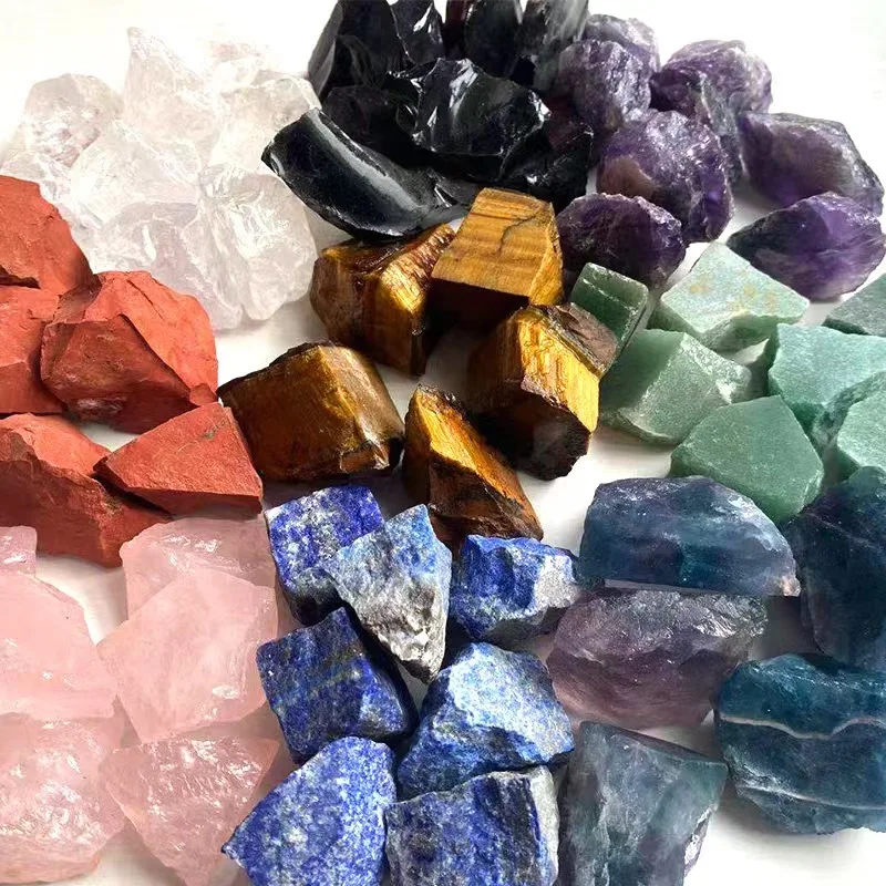 Wholesale Natural Stones Rough Crystal Raw Stone Spiritual Increase Energy Gemstone Various Mixed Material Quartz for Fengshui