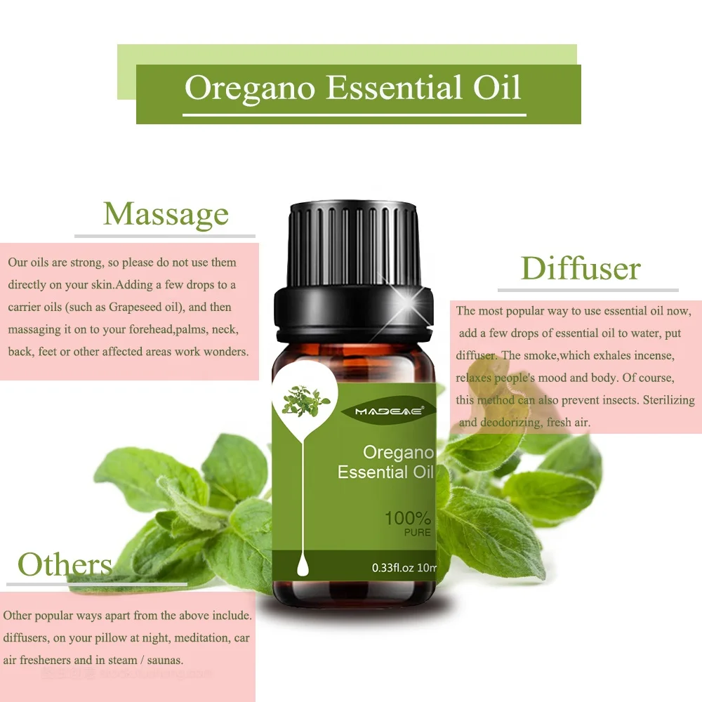 100% Pure Natural Steam Distilled Food Grade Oregano Essential Oil (origanum vulgare) Can support Customized packages
