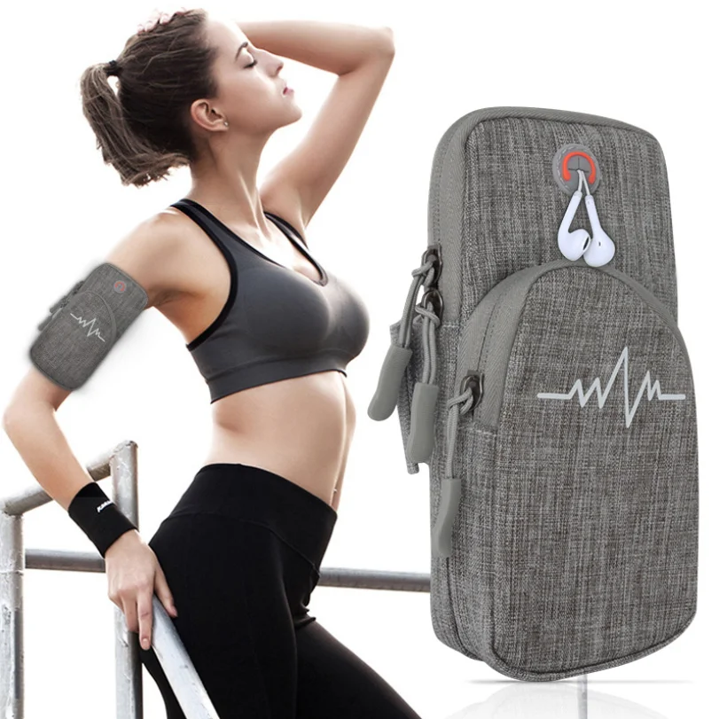 Hot selling sports armband 7 inches mobile phone wrist pouch running arm bags