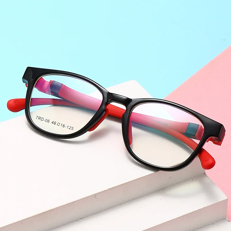 TR90 Frame Kids Computer Game Phone Glasses Anti Blue Light UV400 Blue Light Blocking Children Glasses Frame For Boys Girls