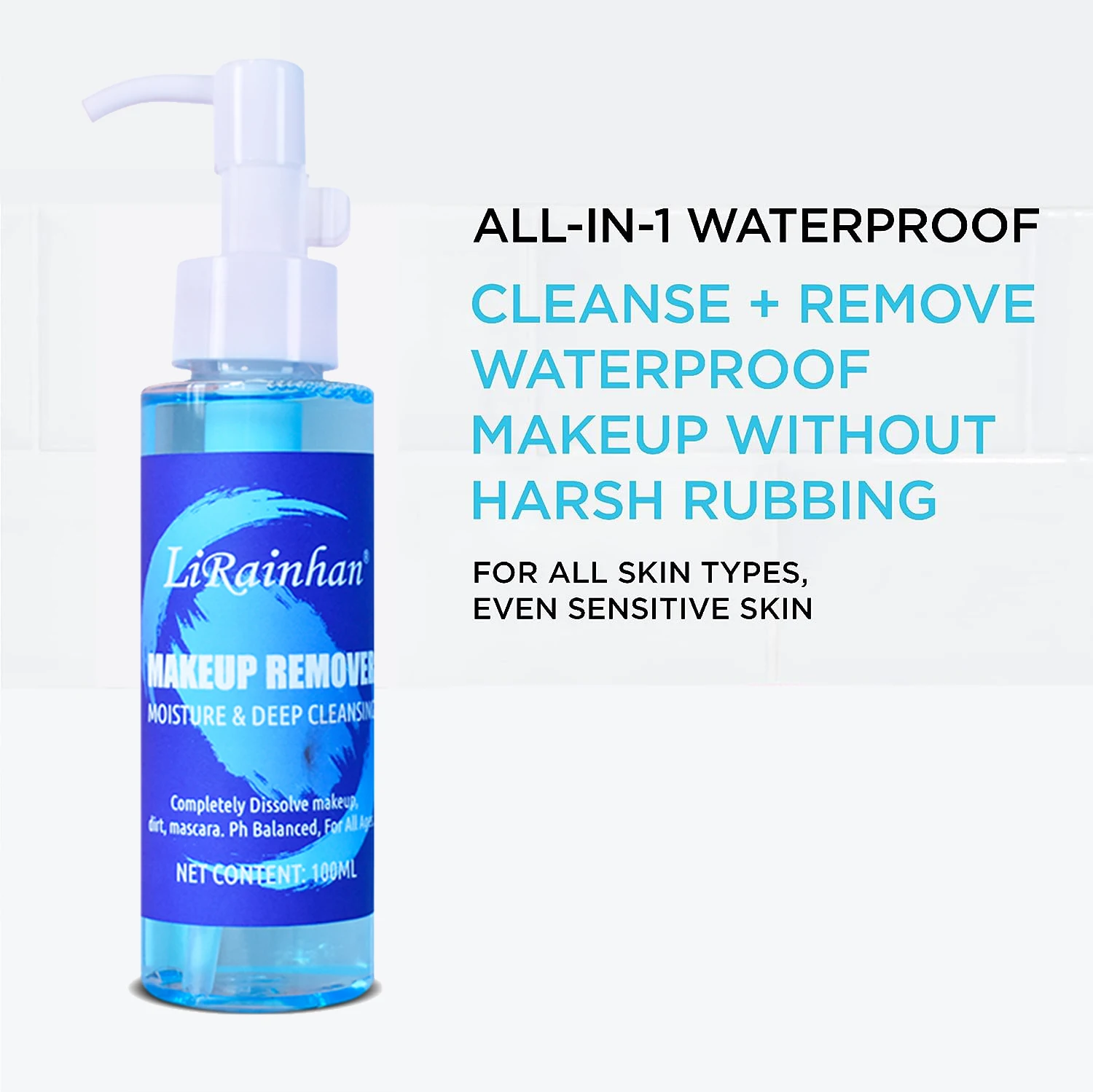 Micellar Water Face Cleanser and Makeup Remover Micellar Cleansing Water for Dehydrated Sensitive Skin