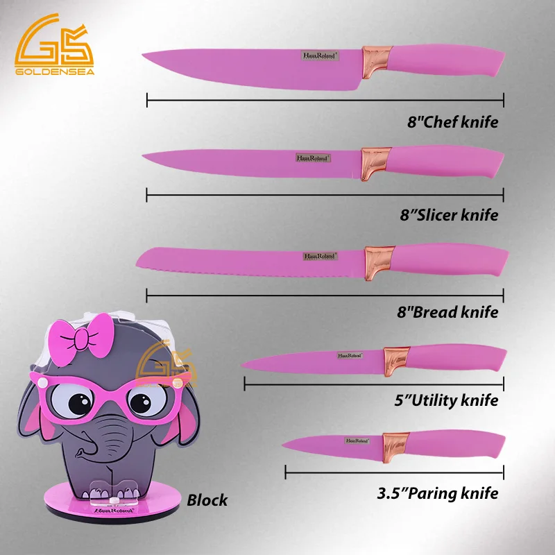 manufacturer 5 inch unique tkitchen knife set high carbon stainless steel  kitchen knives set from china