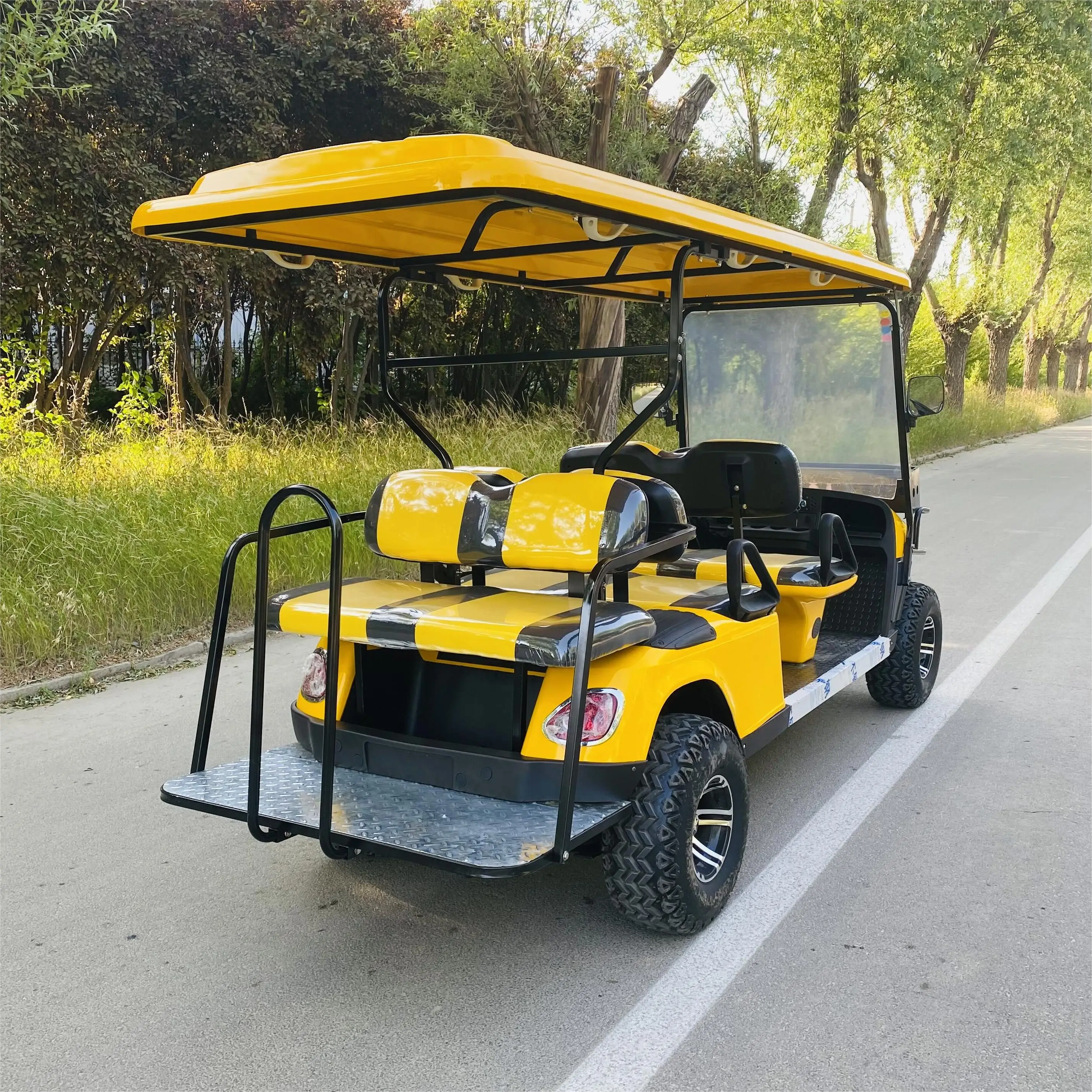 72v Lithium battery Powerful 6 seater legal electric powered Golf Club Cart Vehicle cart