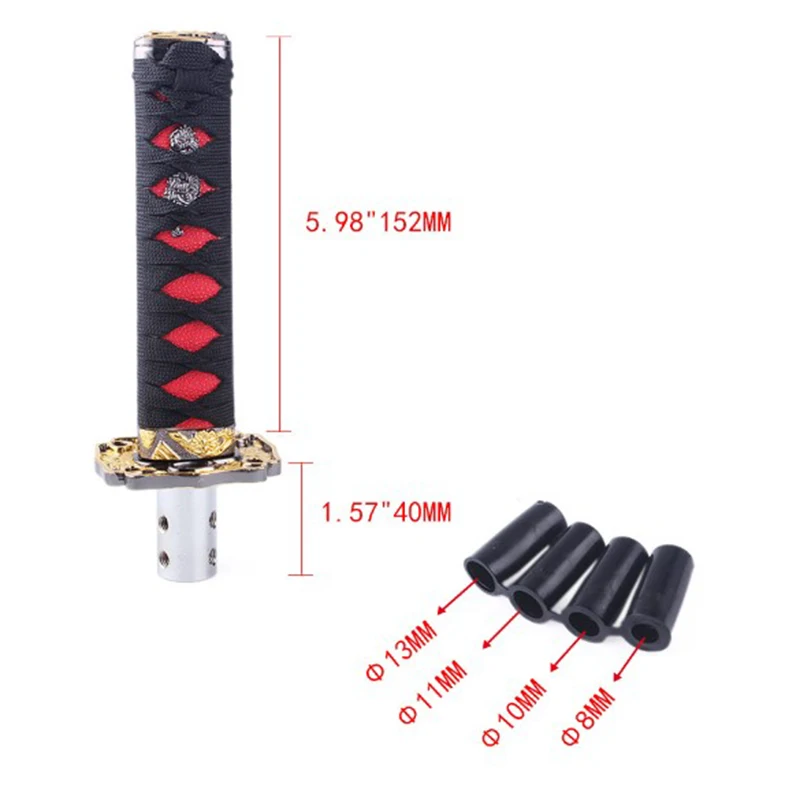 Automotive interior general katana shift lever JDM variable speed handle 15cm shift gear knob