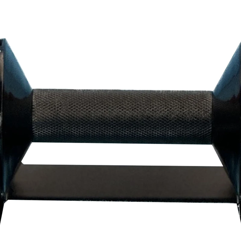 Commercial Black Rubber Dumbbell Black Free Weight Pairs Sets Rubber Coating Steel  Hex Rubber Dumbbell Gym Equipment