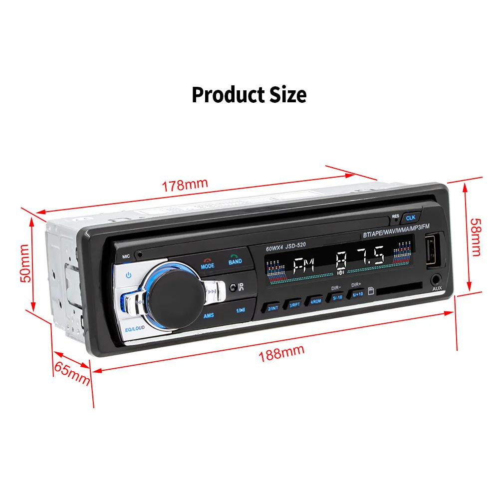 New Car BT MP3 player card U disk car radio instead of cd dvd CAR DVD