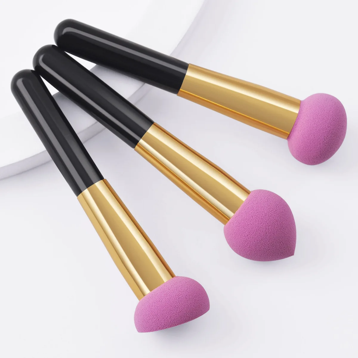 M231 Factory wholesale 3 powder puff cosmetic applicator brush makeup tools