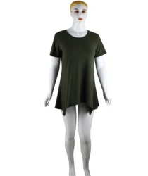 2022 Custom Stylish Summer Short Sleeve Basic Simple Round Neck Loose Fit Spandex Polyester Casual T Shirt Tops for Women