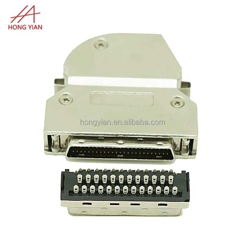 Оптовая продажа высокое качество 50 PIN CN Pierce 0 62 мм с 75 градусов розетка Разъем SCSI