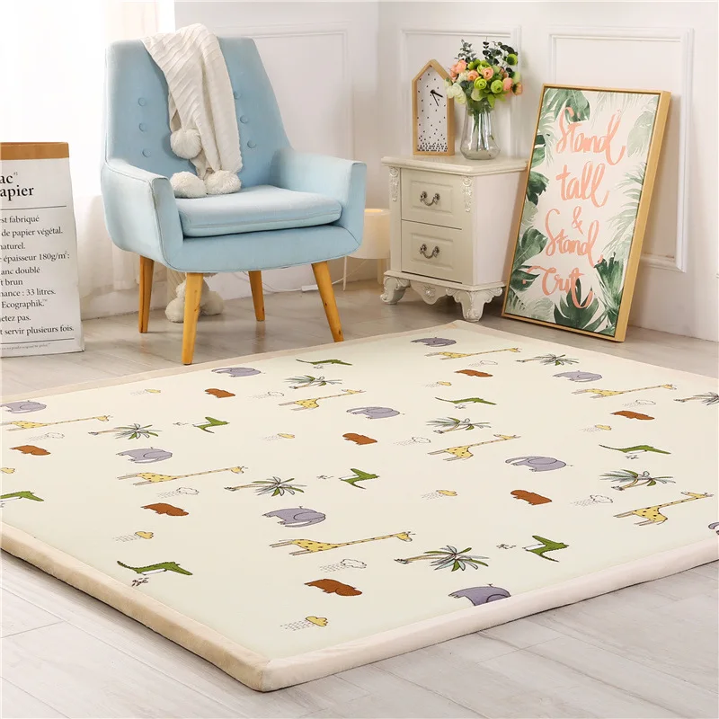 Modern style Tatami rug Bedroom bedside baby fall mat living room carpet wide edge process bedroom carpet