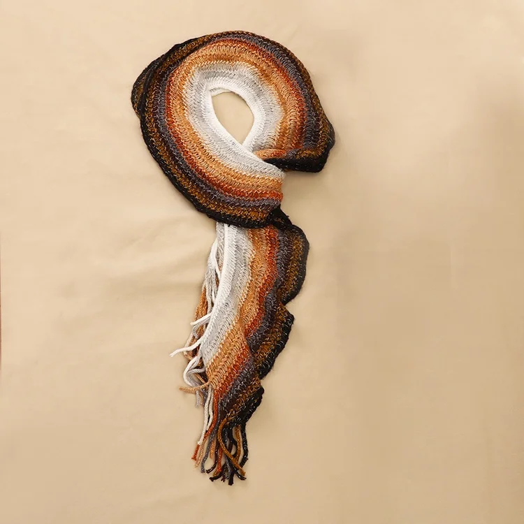 
Wholesale Big Size Soft Chiffon Georgette Voile Gradient Color Hijab Scarf 