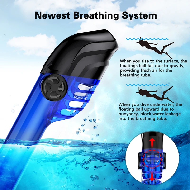 Factory Direct Sale Kid Diving Equipment 180 Wide View Full Face Snorkel Diving Mask