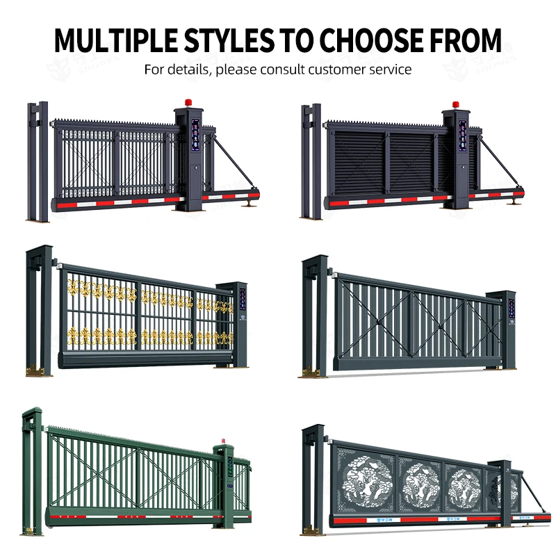 SWS Modern Cantilever Sliding Gate for Outdoor Entrance & Driveway Security Automatic Industrial Main Sliding Gate