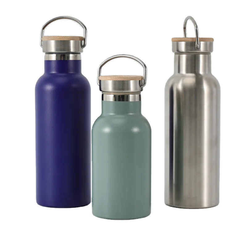 Professional Custom Stainless Steel Sport Motivation Water Bottle with Handle