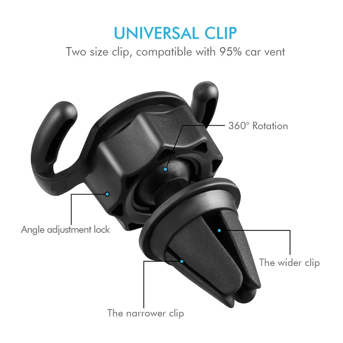Universal Car Phone Mount Dashboard Air Vent Cell Phone Holder for Popsocket Grip Car Mount