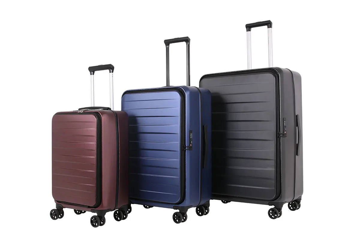 Wholesale New Hardside Luggage Sets  3 Pcs Suit Case Bags Trolley Travel RPET luxury suitcase